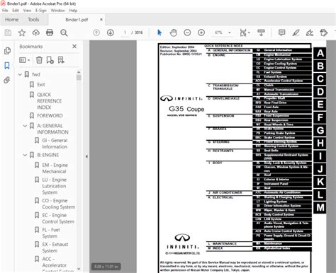 2005 Infiniti G35 Coupe Model V35 Series Service Manual