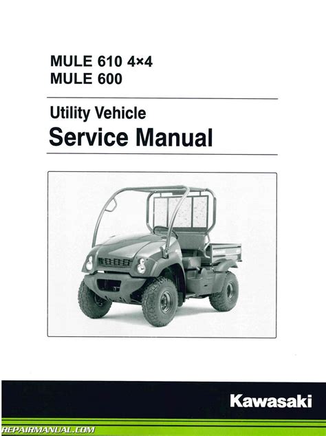 2005 Kawasaki Kaf400 Mule 600 610 4x4 Service Manual