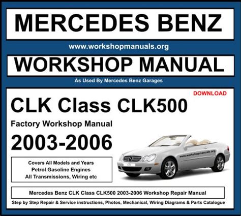 2005 Mercedes Benz Clk Class Clk500 Cabriolet Owners Manual