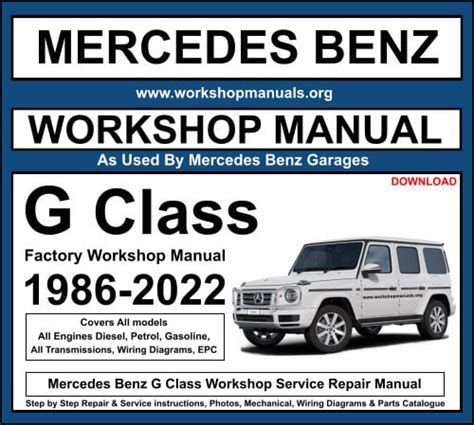 2005 Mercedes Benz G Class Manual and Wiring Diagram