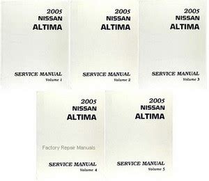 2005 Nissan Altima Factory Service Repair Manual