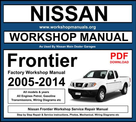 2005 Nissan Frontier Repair Service Manual Download