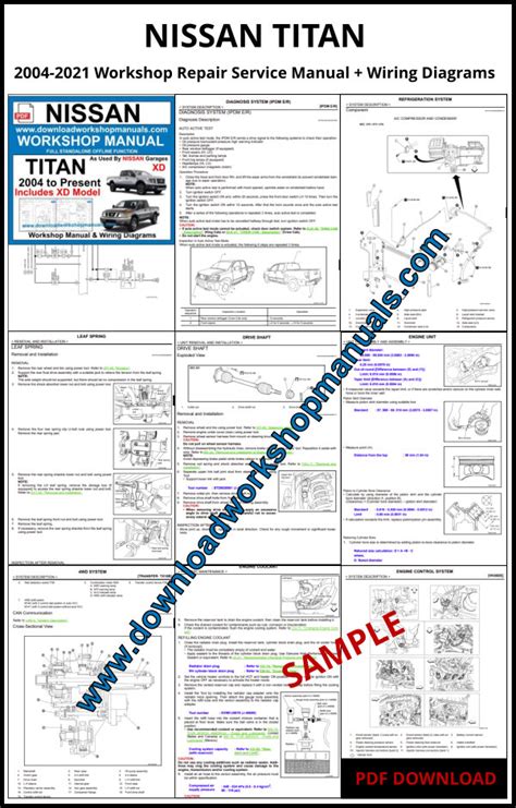 2005 Nissan Titan Workshop Service Manual