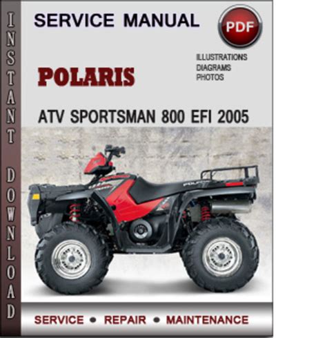 2005 Polaris Sportsman 700 800 Efi Service Repair Manual Instant Download