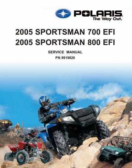 2005 Polaris Sportsman 700 800 Efi Twin Workshop Service Repair Manual Download