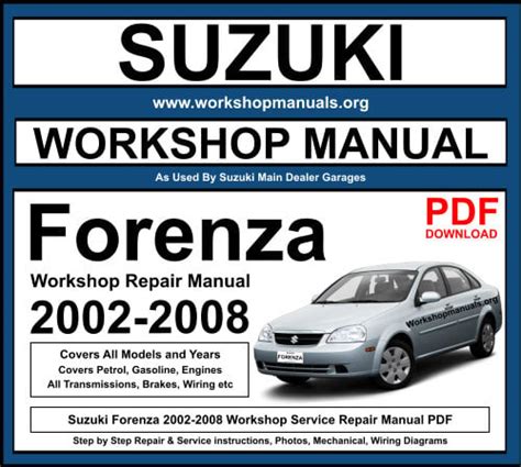 2005 Suzuki Forenza Problems Online Manuals And Repair