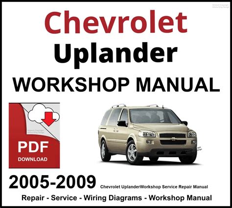 2005 Uplander All Models Service And Repair Manual