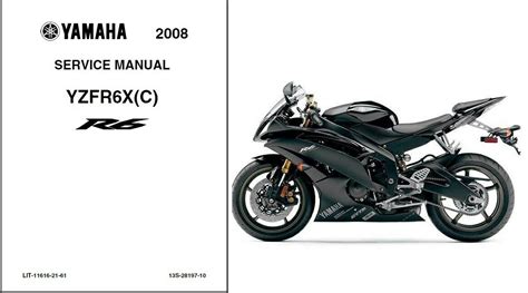 2005 Yamaha R6 T Workshop Service Manual Download