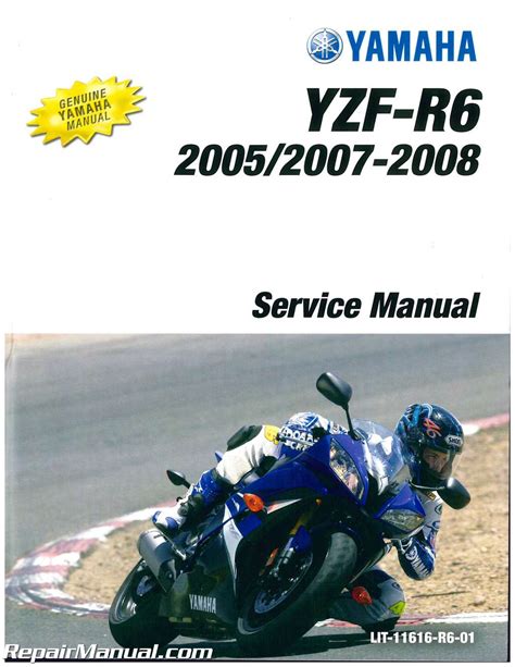 2005 Yamaha Yzf R6 Motorcycle Service Repair Manual Download