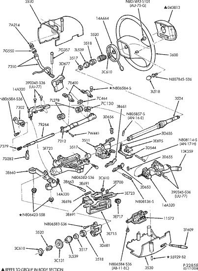 2005 ford e250 steering diagram 