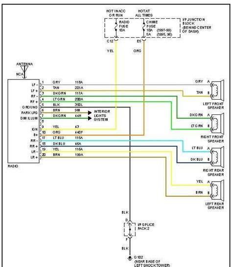 2005 saturn ion radio wiring diagram 