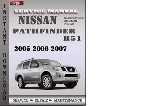 2006 2007 Nissan Pathfinder Repair Service Manual Instant Download