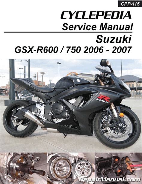 2006 2007 Suzuki Gsx R750 Service Repair Manual Download 2006 2007