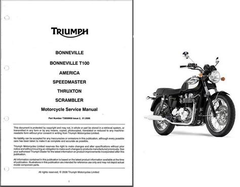 2006 2007 Triumph Bonneville Bonneville T100 America Speedmaster Thruxton Scrambler Factory Service Repair Manual