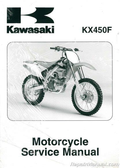 2006 2008 Kawasaki Kx450f Service Repair Manual Instant Download 2006 2007 2008