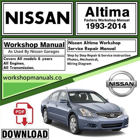 2006 2009 Nissan Altima Workshop Service Manual