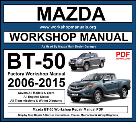 2006 2010 Mazda Bt 50 Factory Repair Manual