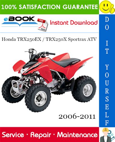 2006 2011 Honda Trx250ex Repair Service Manual