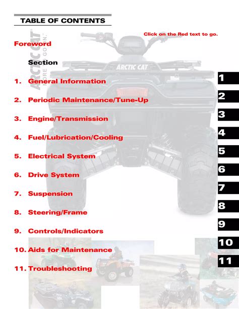 2006 Arctic Cat 400 500 650 4x4 Atv Service Repair Manual Instant Download