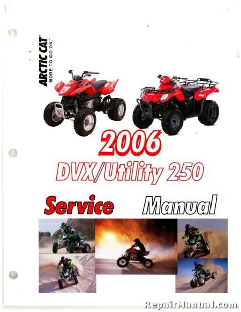 2006 Arctic Cat Dvx 250 Utility 250 Atv Workshop Service Repair Manual