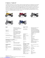 2006 BMW F 800 S Usa Manual and Wiring Diagram