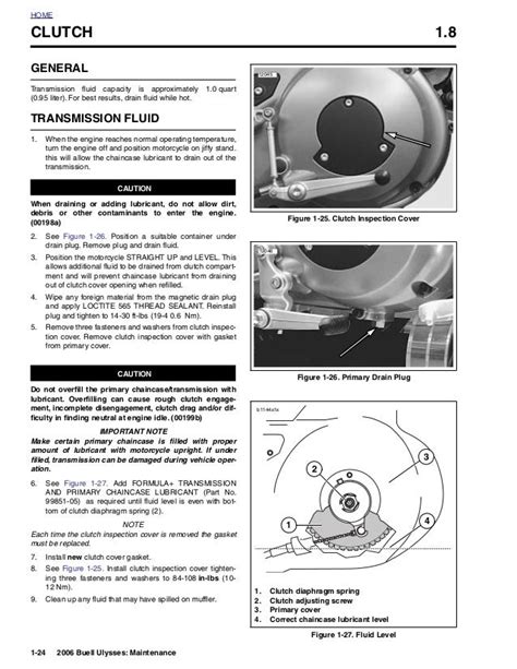 2006 Buell Xb12x Ulysses Service Repair Manual