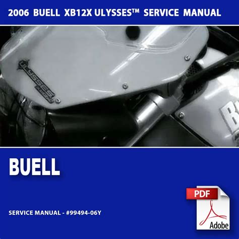 2006 Buell Xb12x Ulysses Service Repair Manual Download