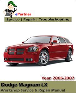 2006 Dodge Magnum Lx Service Repair Factory Manual Instant Download