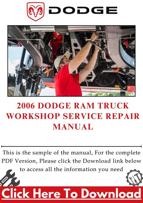 2006 Dodge Ram Truck Workshop Service Repair Manual Download