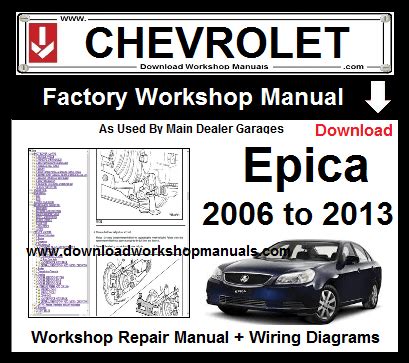 2006 Epica All Models Service And Repair Manual