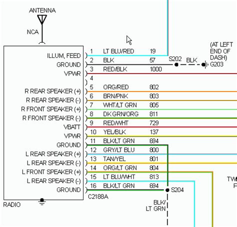 2006 Ford E250 Radio Wiring Diagram