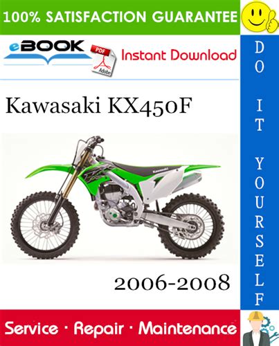 2006 Kawasaki Kx450f Motorcycle Service Repair Manual Download