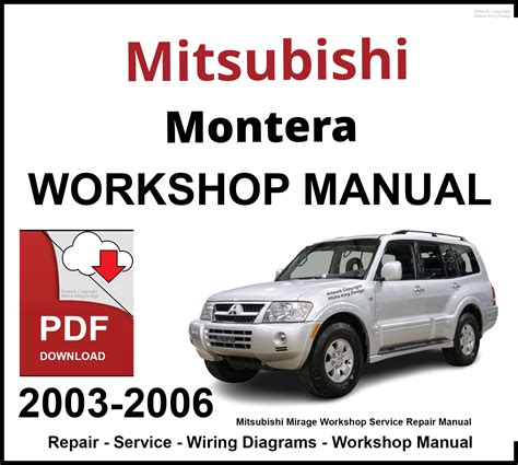 2006 Mitsubishi Montero Pajero Service Repair Factory Manual Instant Download