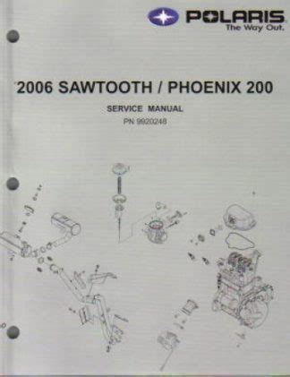 2006 Polaris Pheonix Sawtooth 200 Atv Repair Manual