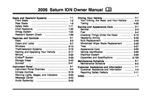 2006 Saturn Ion 3 Service Repair Manual Software