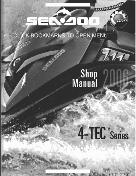 2006 Seadoo Service Factory Shop Manual Dowbload