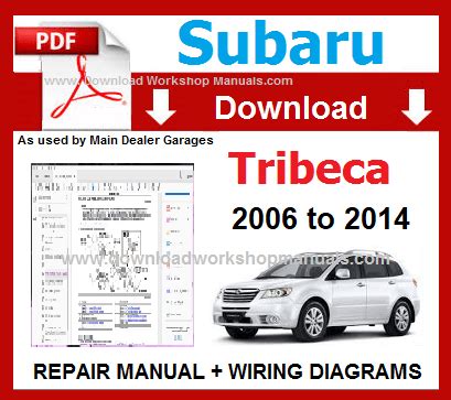 2006 Subaru B9 Tribeca Service Repair Workshop Manual Download