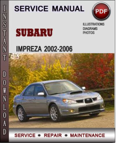 2006 Subaru Impreza Factory Service Manual Download