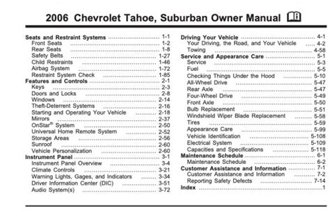 2006 Tahoe Service And Repair Manual