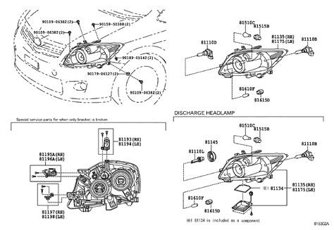 2006 Toyota Auris Headlamp Covers 2 Main P N Manual and Wiring Diagram