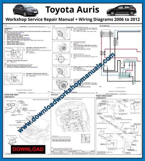 2006 Toyota Auris Roof Rack 5door Manual and Wiring Diagram