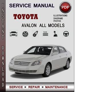 2006 Toyota Avalon Service Repair Manual Software