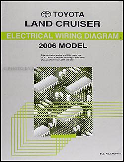 2006 Toyota Land Cruiser Specifications Manual and Wiring Diagram