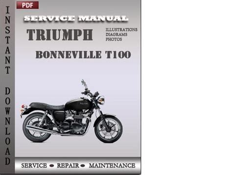 2006 Triumph Bonneville T100 Service Workshop Repair Manual Download