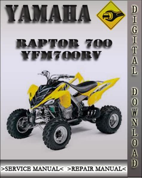 2006 Yamaha Raptor 700 Yfm700rv Factory Service Repair Manual