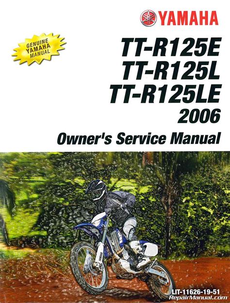 2006 Yamaha Tt R125e L Le Owner Lsquo S Motorcycle Service Manual