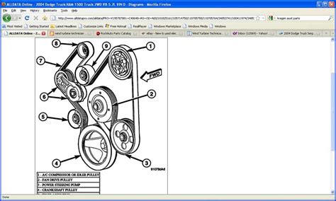 2006 dodge ram 1500 5 7 serpentine belt diagram 