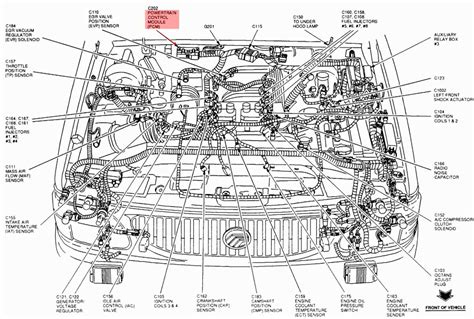 2006 ford escape engine compartment diagram 