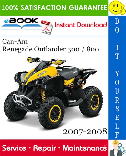 2007 2008 Can Am Outlander Renegade Atv Service Manual Pdf