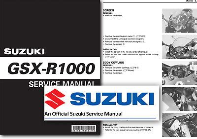 2007 2008 Suzuki Gsx R1000 Service Repair Workshop Manual Download 2007 2008